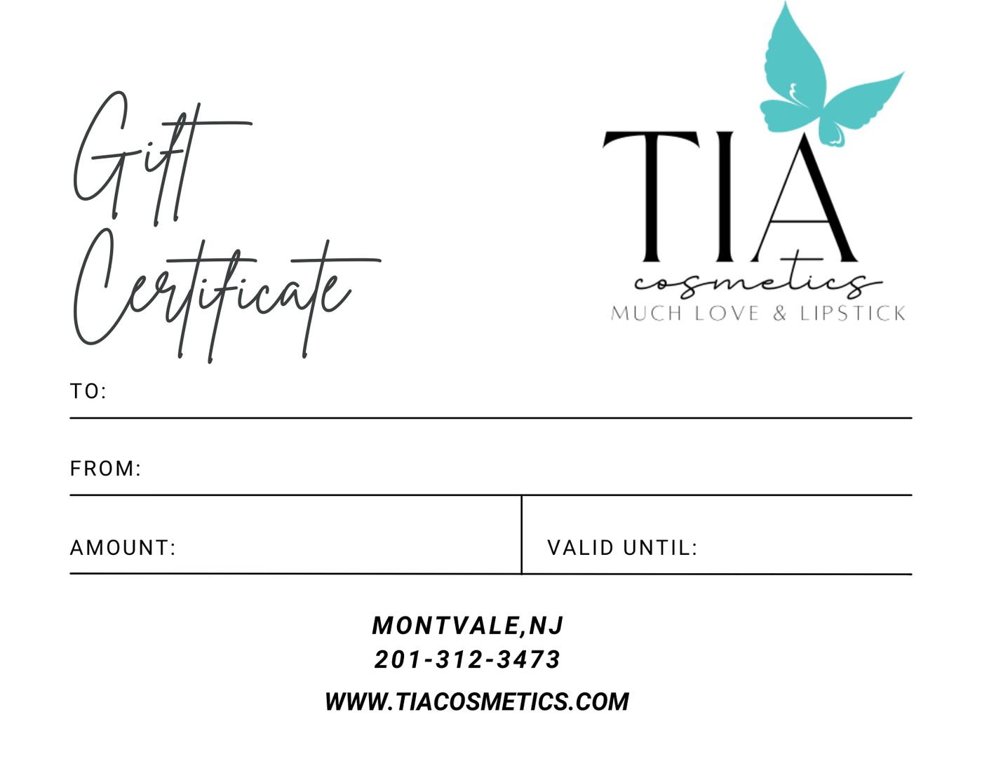 GIFT CERTIFICATE